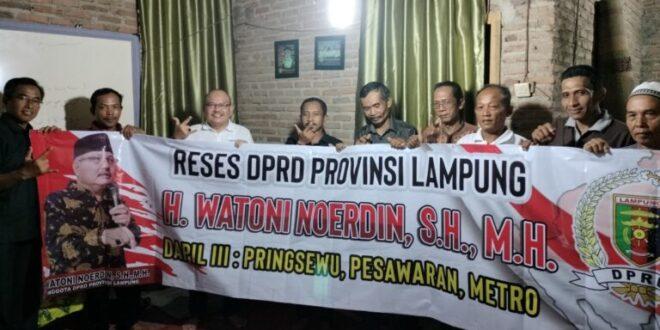 Wantoni Nurdin Serap Aspirasi Masyarakat Pesawaran